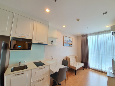 6412-050 ให้เช่า คอนโด อ่อนนุช บางจาก BTSอ่อนนุช Q House Sukhumvit 79 1ห้องนอน ชั้นสูง