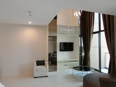 6502-714 ให้เช่า คอนโด รัชดา พระราม 9 MRTเพชรบุรี Villa Asoke 1ห้องนอน Duplex ห้องมุม