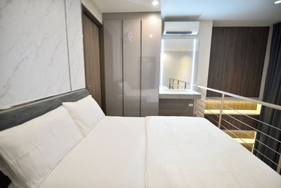 6502-647 ให้เช่า คอนโด รัชดา พระราม 9 MRTเพชรบุรี Ideo Mobi Asoke Duplex 1นอน ชั้นสูง