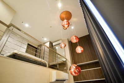 6502-647 ให้เช่า คอนโด รัชดา พระราม 9 MRTเพชรบุรี Ideo Mobi Asoke Duplex 1นอน ชั้นสูง