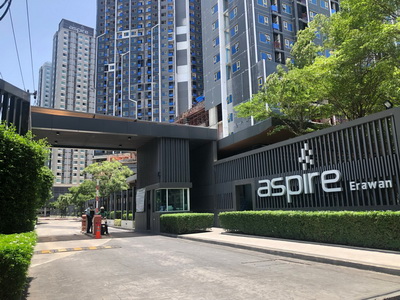 6503-744 ขาย คอนโด เทพารักษ์ บางพลี BTSช้างเอราวัณ Aspire Erawan 1ห้องนอน ชั้นสูง วิวสระ