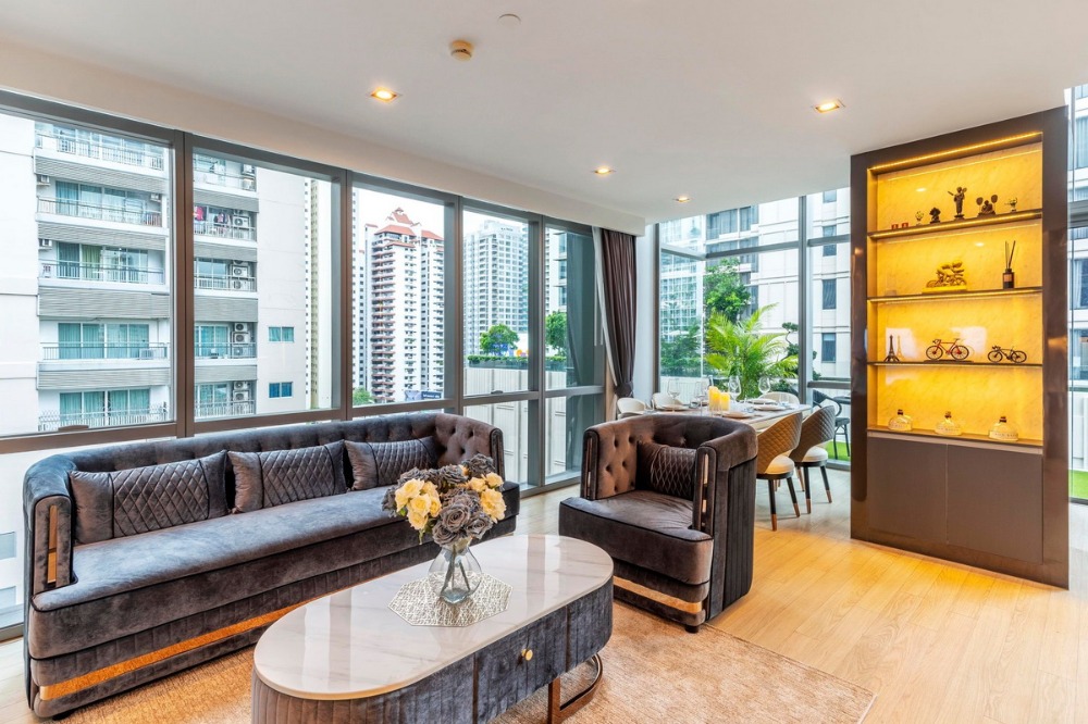 6504-382 ให้เช่า คอนโด สุขุมวิท อโศก MRTสุขุมวิท The Room Sukhumvit 21 Duplex 2นอน