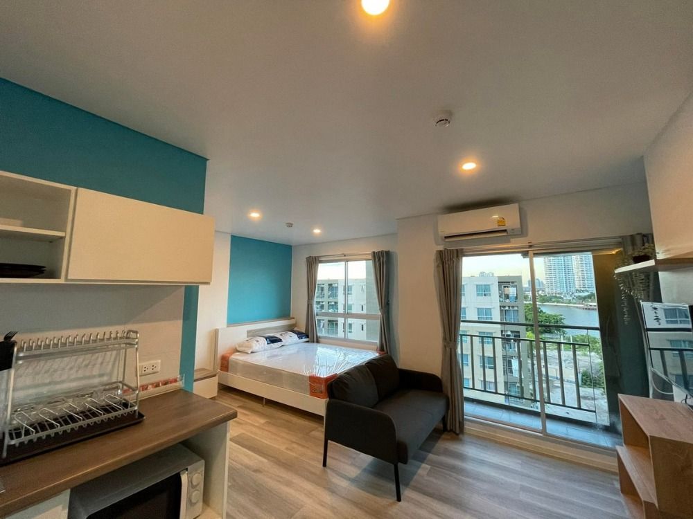 6505-581 ให้เช่า คอนโด ราษฎร์บูรณะ สุขสวัสดิ์ Lumpini Ville Ratburana - Riverview2 Studio