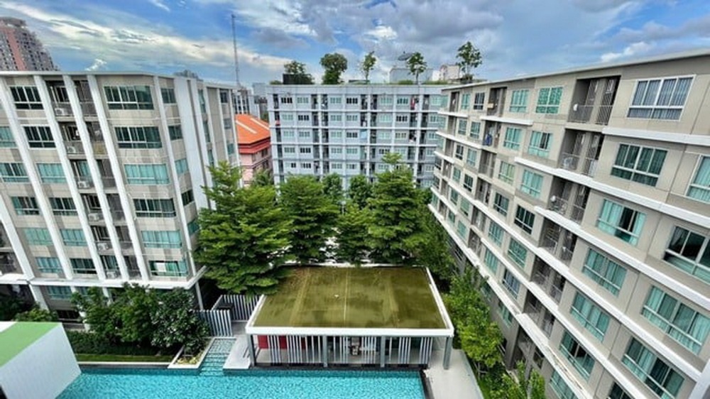 6506-654 ขาย คอนโด บางนา แบริ่ง BTSแบริ่ง Dcondo Sukhumvit 109 1ห้องนอน วิวสระ