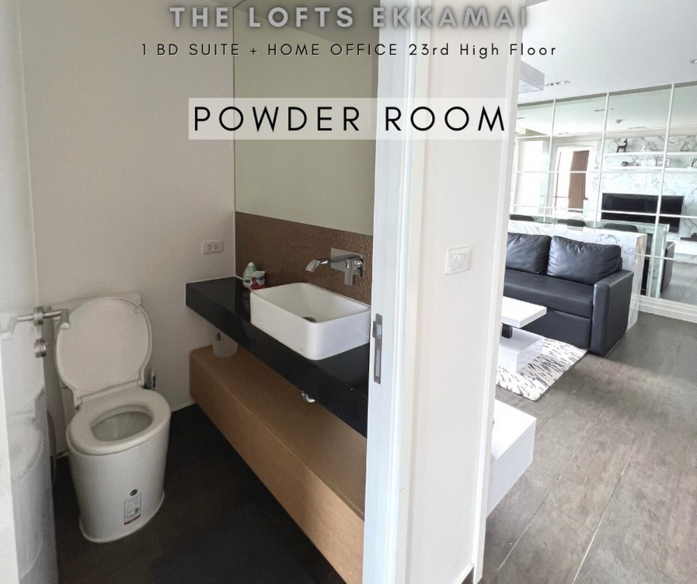 6509-074 ให้เช่า คอนโด สุขุมวิท อโศก BTS เอกมัย The Lofts Ekkamai 1ห้องนอน ชั้นสูง