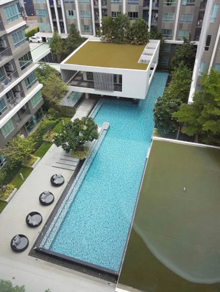 6509-372 ขาย คอนโด บางนา แบริ่ง BTSแบริ่ง Dcondo Sukhumvit 109 1ห้องนอน วิวสระ