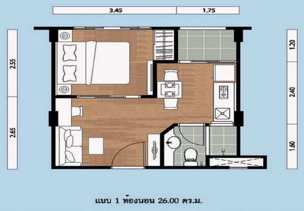 6512-070 ขาย คอนโด บางแค เพชรเกษม MRTบางแค Lumpini Condo Town Bangkhae Studio