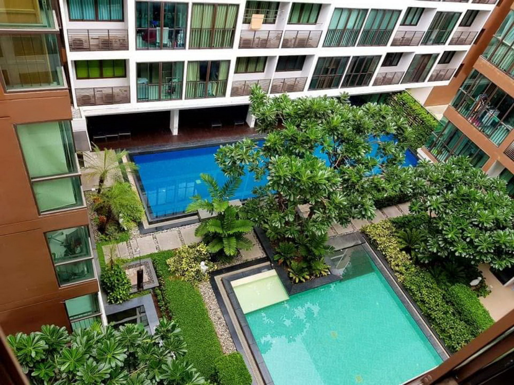 6512-024 ให้เช่า คอนโด วงเวียนใหญ่ เจริญนคร BTSวงเวียนใหญ่ Ideo Blucove Sathorn 1ห้องนอน วิวสระ