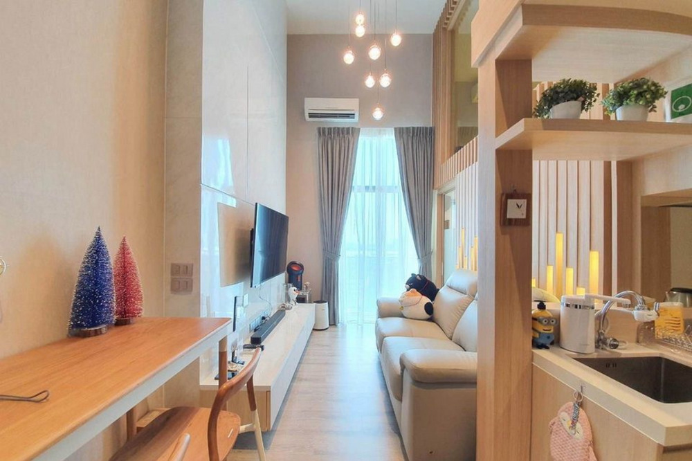 6512-215 ขาย คอนโด อ่อนนุช บางจาก BTSอุดมสุข The Sky Sukhumvit  1ห้องนอน Loft ระเบียงทิศใต้