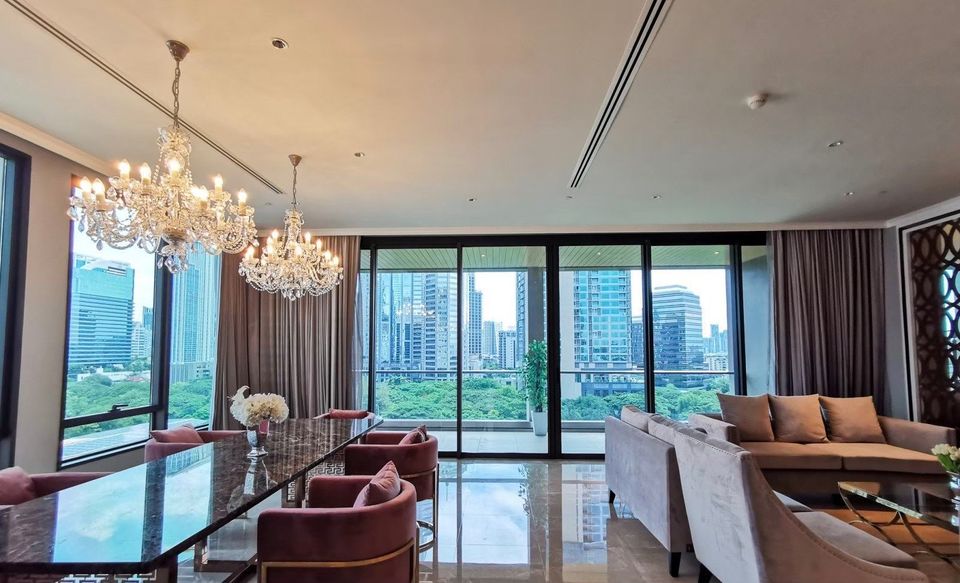 6605-572 ให้เช่า คอนโด Penthouse วิทยุ หลังสวน BTSเพลินจิต Sindhorn Residence 2ห้องนอนเฟอร์ครบพร้อมอยู่