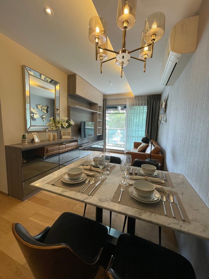 6606-227 Condo for rent, Asoke Thonglor, BTS Phrom Phong, H Condo Sukhumvit 43, 2 bedrooms, fully furnished, ready to move in.