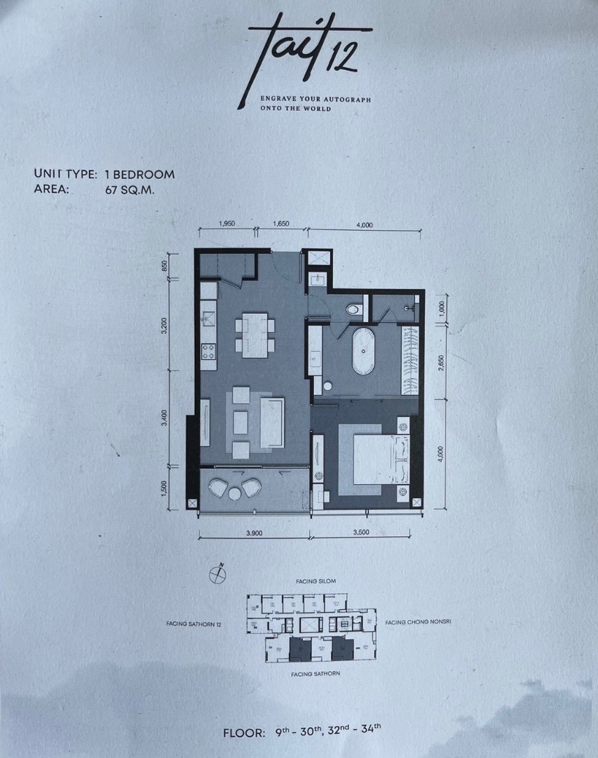 🔥ขายดาวน์🔥 𝗧𝗮𝗶𝘁 𝗦𝗮𝘁𝗵𝗼𝗿𝗻 𝟭𝟮 | 1-BR unblock view #ราคาพิเศษรอบvvip #ขายถูกกว่าโครงการ 