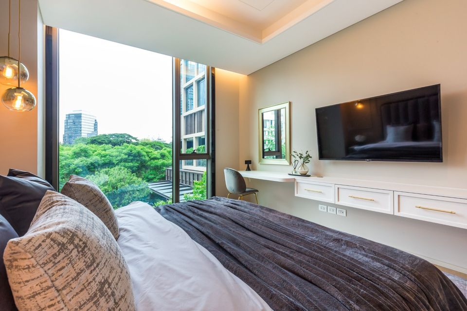 6607-126 Langsuan Lumpini,Condo for rent,BTS Ratchadamri,Baan sindhorn,2Bedrooms,Luxury room.