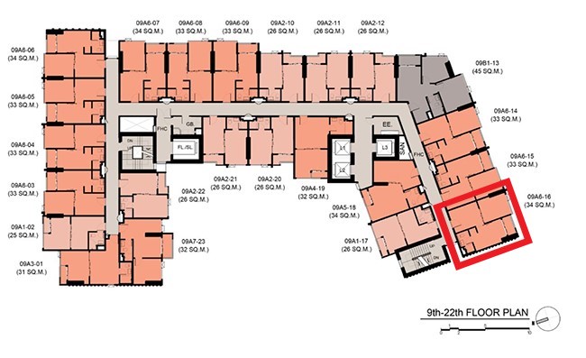 ขายดาวน์ 1 bed 34.5 ตรม The Stage Mindscape รัชดา-ห้วยขวาง ชั้น 12 ห้องมุมทิศใต้ ตำแหน่งฮอต เพียง 108,xxx บาท/ตร.ม.