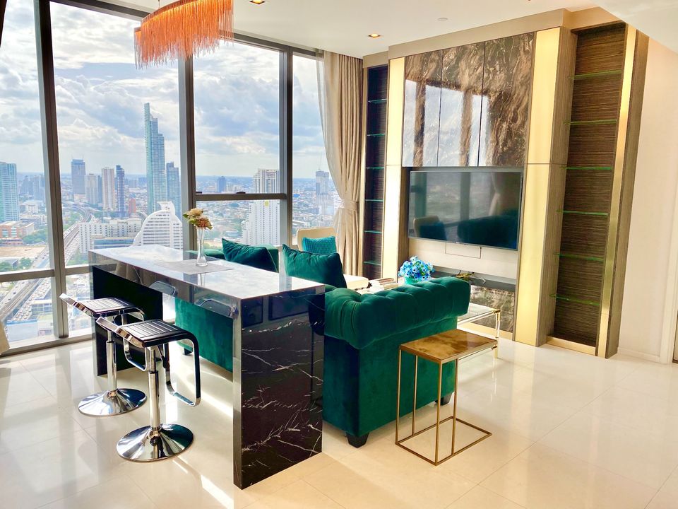 6608-128 Sathorn BangRak,Condo for sale,BTS Surasak,The Bangkok Sathorn,Fully Furnished,Nice room.