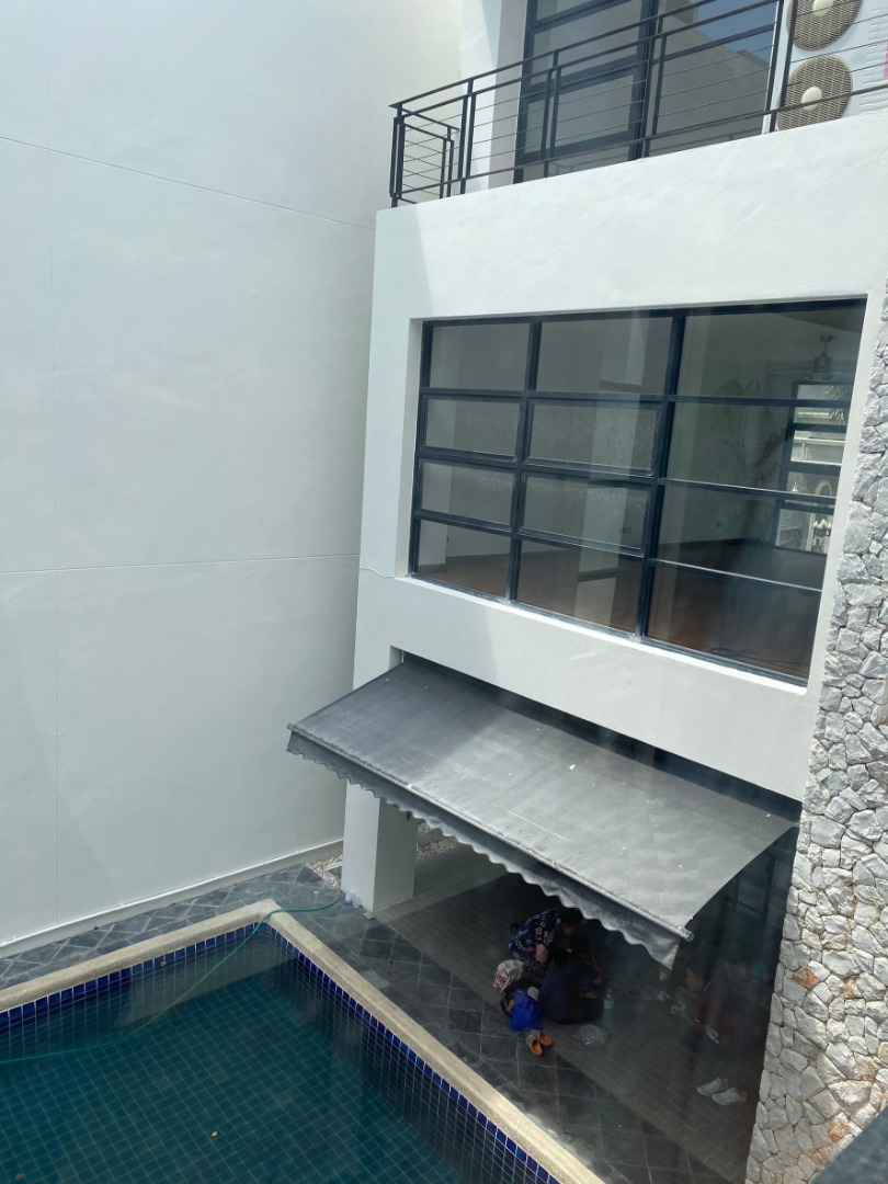 6608-242 House for rent, Sukhumvit, Ekkamai, 3-storey detached house, 4 bedrooms, swimming pool