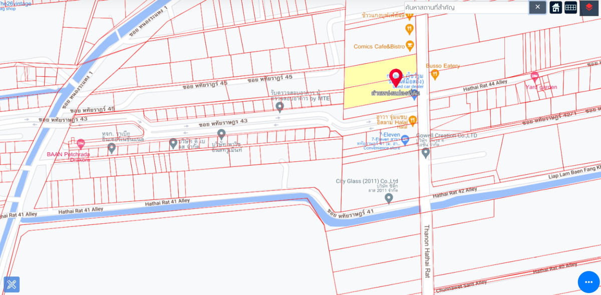 ขาย ที่ดินถมแล้ว ติดถนนหทัยราษฎร์ 3 ไร่ 380 ตรว. หน้าหมู่บ้านฮาบิเทียออร์บิต