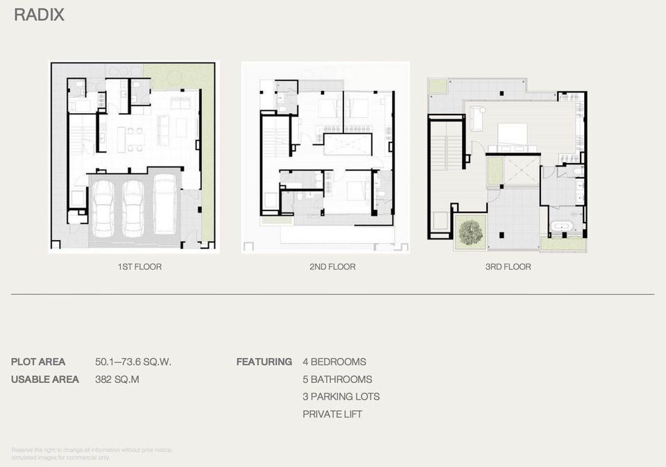 6611-085 ขาย บ้านเดี่ยว ระดับ Luxury 3 ชั้น โนเบิล เทอร์รา พระราม 9 – เอกมัย  4 ห้องนอน พร้อมลิฟท์