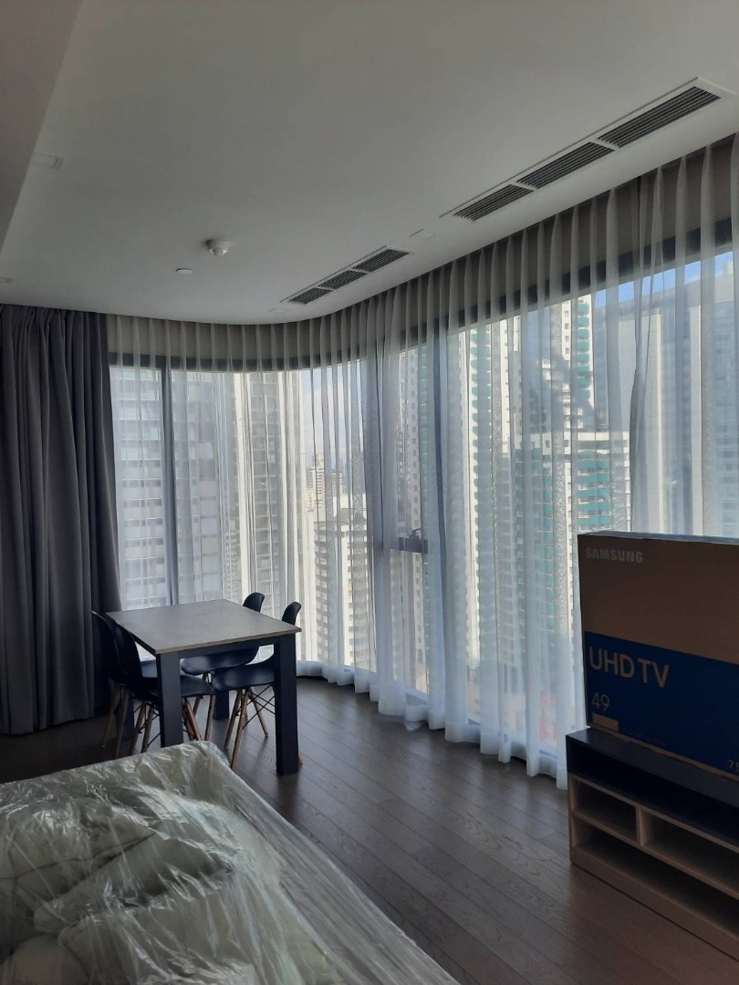 6612-083 ให้เช่า คอนโด สุขุมวิท อโศก BTSอโศก Ashton Asoke 2Beds ชั้นสูง กระจกโค้ง