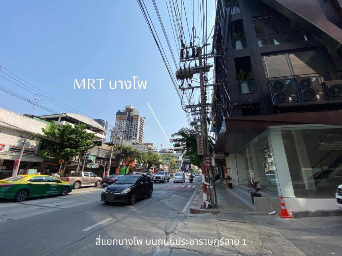 6701-137 ให้เช่า อาคาร ประชาราษฏร์สาย1 บางโพ MRTบางโพ เช่าชั้น1+ชั้นลอย