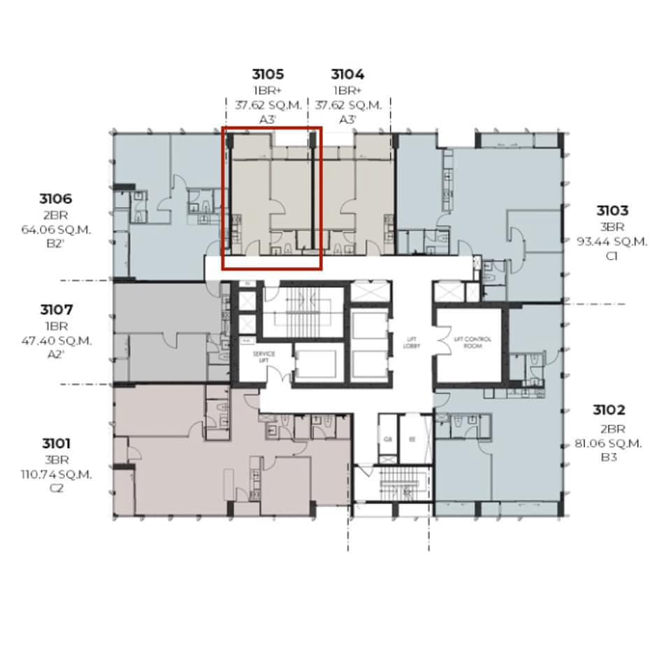 6704-111 ขาย คอนโด สาทร นราธิวาส BTSเซนต์หลุยส์ The Issara Sathorn   1 ห้องนอน