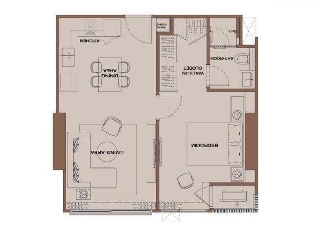 6704-131 ขาย คอนโด สาทร สีลม BTSเซนต์หลุยส์ Anil Sathorn 12 1ห้องนอน ห้องใหม่