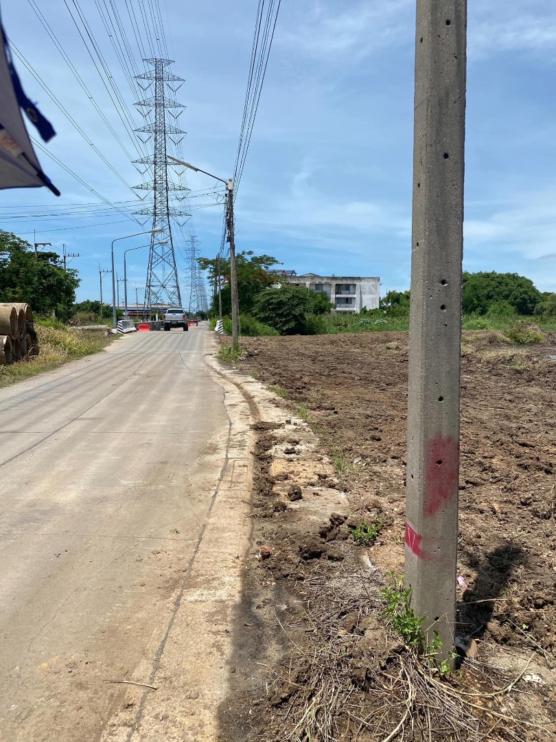 6707-078 ขาย ที่ดิน ม่วงเข้ม กระทุ่มเบน สมุทรสาคร เหมาะสำหรับทำอุตสาหกรรม โรงงาน 4ไร่