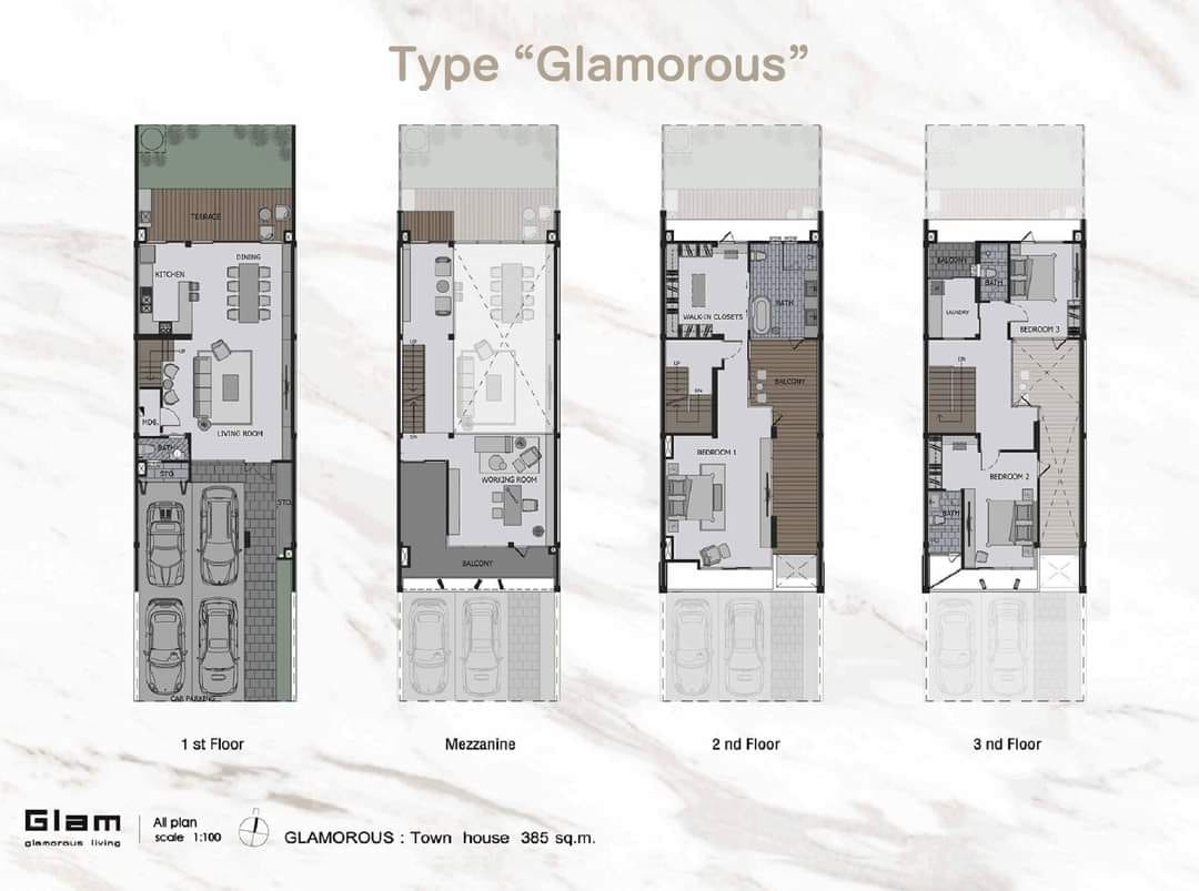 6709-044 ขาย โฮมออฟฟิศ 3.5 ชั้น ลาดพร้าว-โชคชัย4 Glam by Asset Wise 3ห้องนอน