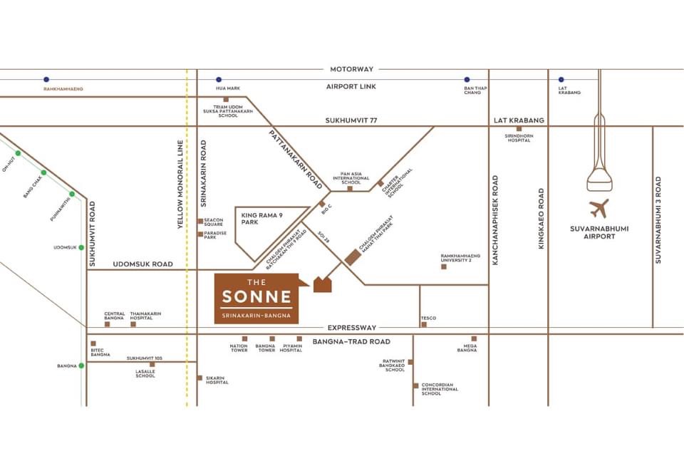 6711-093 ขาย บ้านเดี่ยว 3 ชั้น ศรีนครินทร์ บางนา The Sonne Srinakarin-Bangna 4ห้องนอน