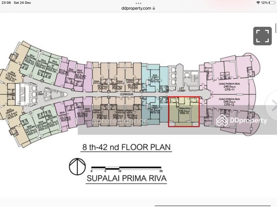 6712-144 ขาย คอนโด ช่องนนทรี ศาลาแดง เซนต์หลุยส์ BTSช่องนนทรี Supalai Prima Riva Rama3 2ห้องนอน