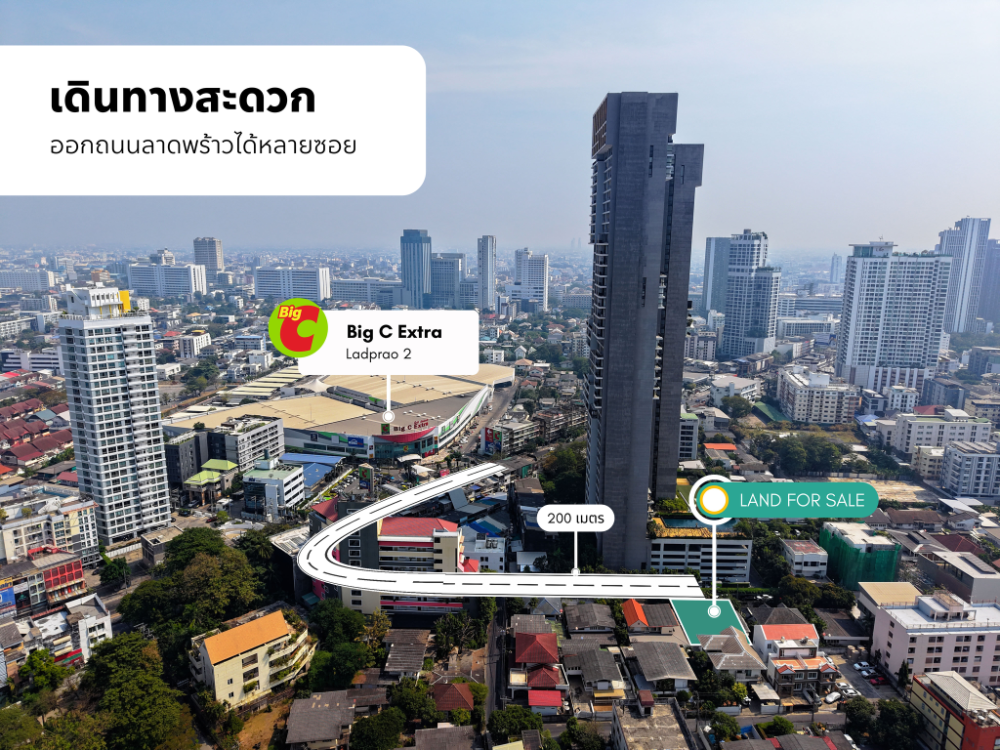 6802-056 ขาย ที่ดินพร้อมสิ่งปลูกสร้าง ย่านลาดพร้าว ใกล้ MRTลาดพร้าว เหมาะสำหรับสร้างที่พักอาศัย